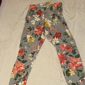 Flower print leggings